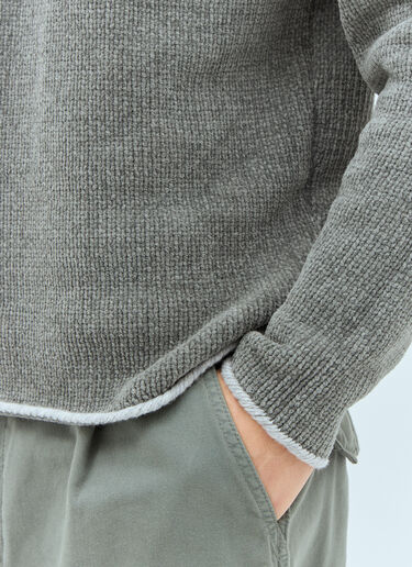 Stone Island 로고 패치 스웨터  그린 sto0158036