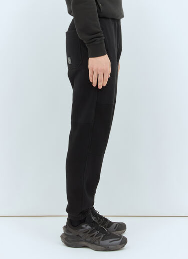 Stone Island 로고 패치 트랙 팬츠  블랙 sto0158046