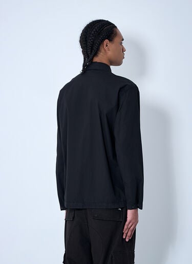 Cotton Tela Overshirt Stone Island Cotton Tela Overshirt Black sto0160004