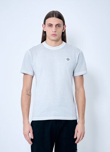 Stone Island 徽标贴饰 T 恤  灰色 sto0160014