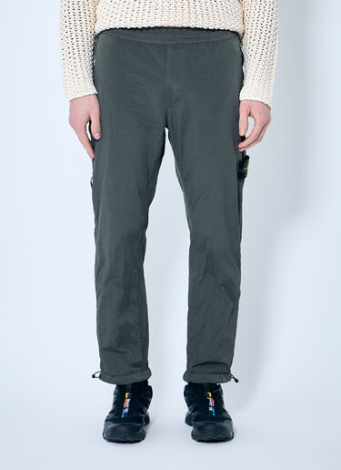 Stone Island Crinkled Track Pants Green sto0160017