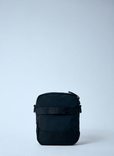 Logo Patch Crossbody Bag Stone Island Logo Patch Crossbody Bag Black sto0160062