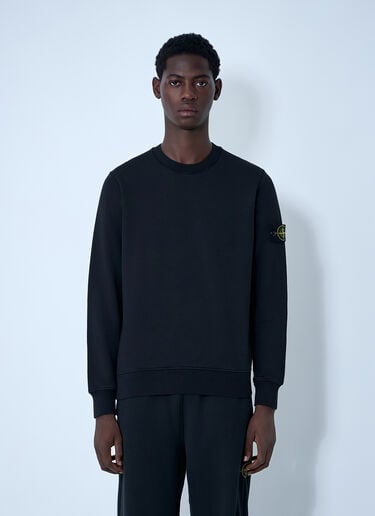 Stone Island Logo Patch Sweatshirt Black sto0162004