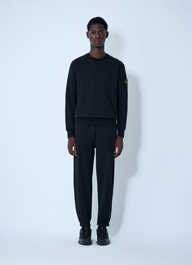 Logo Patch Sweatshirt Stone Island Logo Patch Sweatshirt Black sto0162004