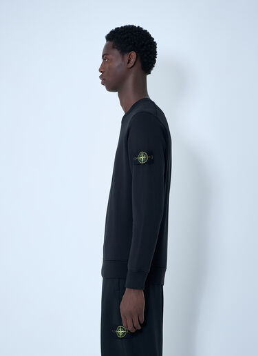 Logo Patch Sweatshirt Stone Island Logo Patch Sweatshirt Black sto0162004