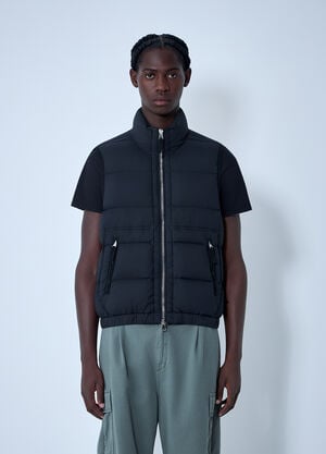 Stone Island Logo Patch Gilet Black sto0162017