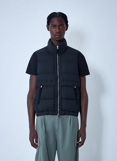 Logo Patch Gilet Stone Island Logo Patch Gilet Black sto0162017