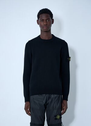 Stone Island Wool-Blend Sweater Black sto0162026