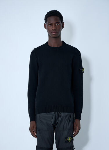 Wool-Blend Sweater Stone Island Wool-Blend Sweater Black sto0162026