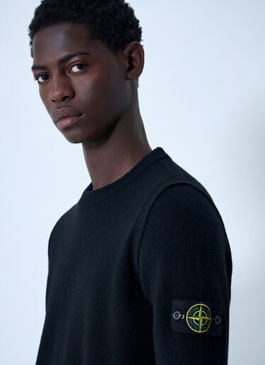 Stone Island Wool-Blend Sweater Black sto0162026