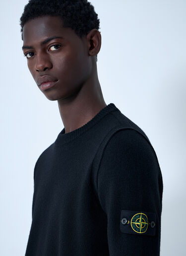 Wool-Blend Sweater Stone Island Wool-Blend Sweater Black sto0162026
