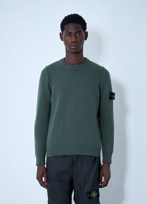 Stone Island Wool-Blend Sweater Green sto0162027