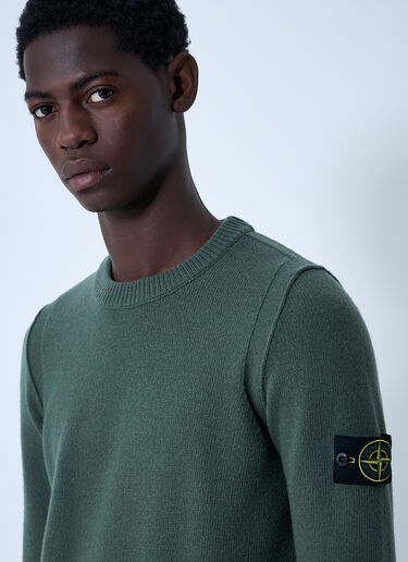 Stone Island Wool-Blend Sweater Green sto0162027