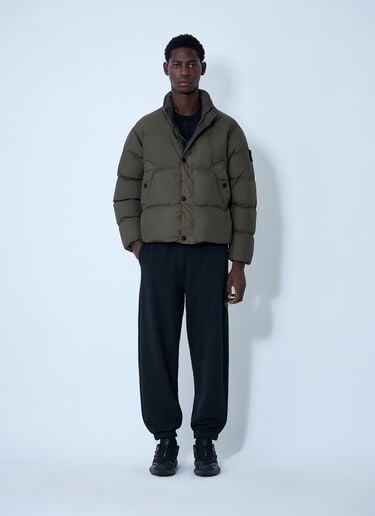 Stone Island Crinkles Reps NY Bomber Jacket Green sto0162030