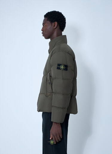 Stone Island Crinkles Reps NY Bomber Jacket Green sto0162030