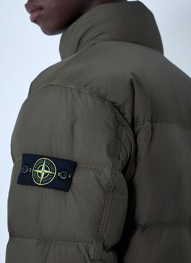 Stone Island Crinkles Reps NY Bomber Jacket Green sto0162030
