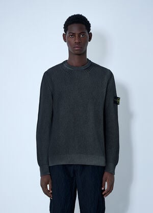 Stone Island Fisherman Rib Sweater Dark Grey sto0162034