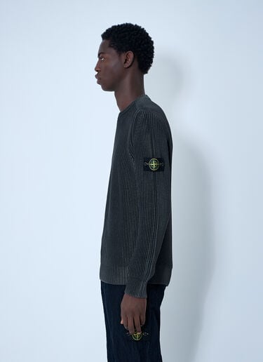 Stone Island Fisherman Rib Sweater Dark Grey sto0162034