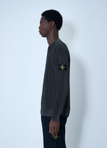 Fisherman Rib Sweater Stone Island Fisherman Rib Sweater Dark Grey sto0162034
