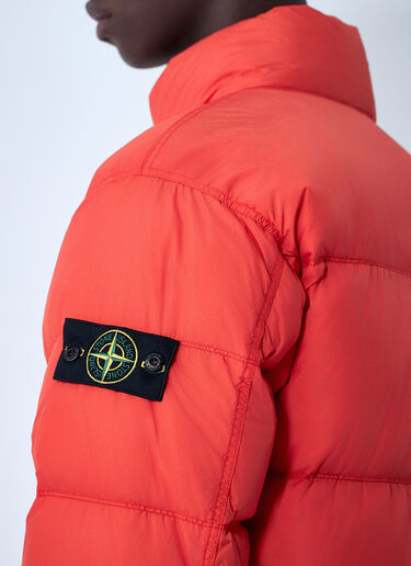 Stone Island Crinkles Reps NY Bomber Jacket Red sto0162039