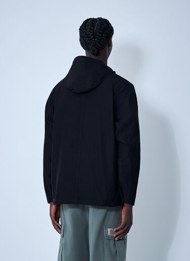 Logo Patch Hooded Jacket Stone Island Logo Patch Hooded Jacket Black sto0162047
