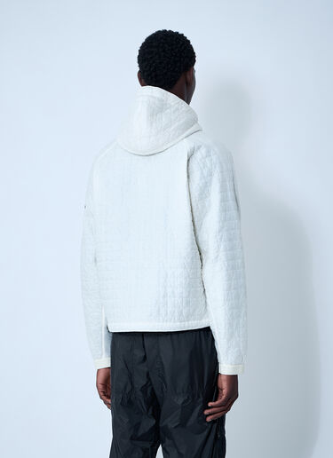 Padded Logo Motif Hooded Jacket Stone Island Padded Logo Motif Hooded Jacket Ivory sto0162048