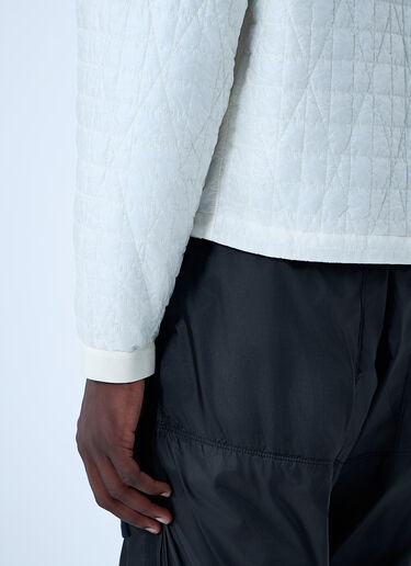 Padded Logo Motif Hooded Jacket Stone Island Padded Logo Motif Hooded Jacket Ivory sto0162048