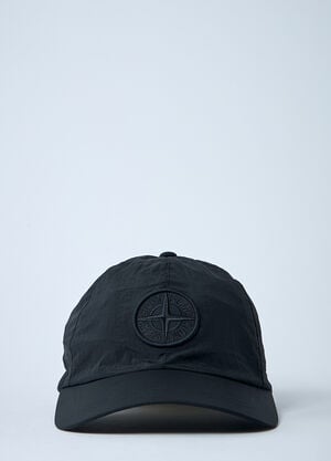 Stone Island Logo Motif Baseball Cap Black sto0162050