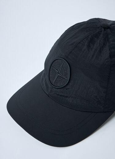 Logo Motif Baseball Cap Stone Island Logo Motif Baseball Cap Black sto0162050