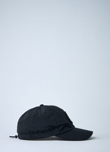 Stone Island Logo Motif Baseball Cap Black sto0162050