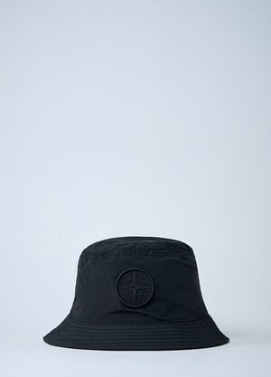 Stone Island Logo Motif Bucket Hat Black sto0162051