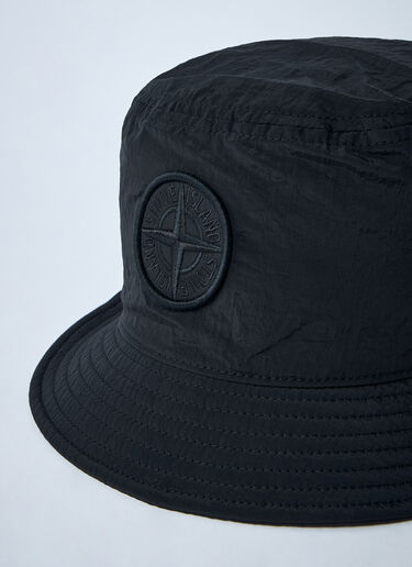 Logo Motif Bucket Hat Stone Island Logo Motif Bucket Hat Black sto0162051