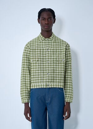 Story MFG Tuesday Check Jacket Green str0161001