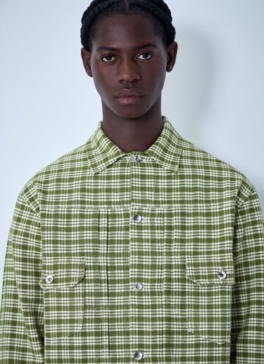 Story MFG Tuesday Check Jacket Green str0161001