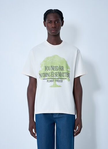 Graphic Print T-Shirt Story MFG Graphic Print T-Shirt White str0161005