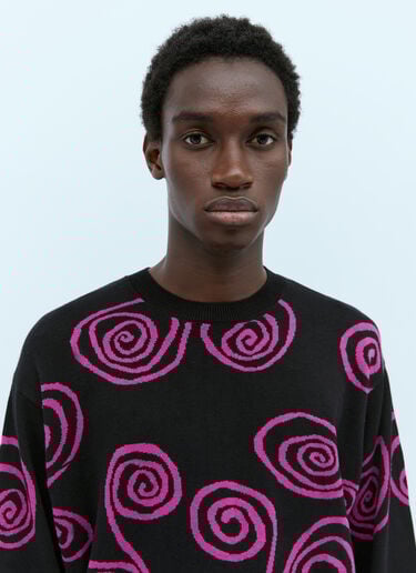 Spiral Knit Sweater Stüssy Spiral Knit Sweater Black sts0151006