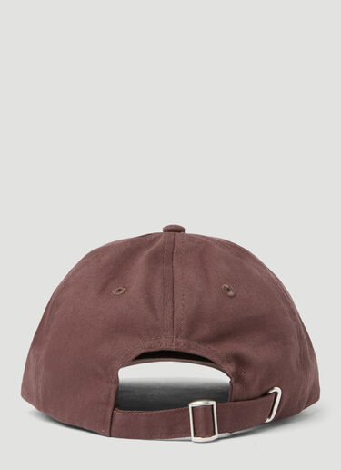 Stüssy 로고 자수 베이스볼 캡 브라운 sts0152028