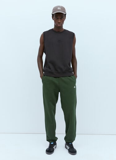 徽标刺绣抓绒背心 Stüssy 徽标刺绣抓绒背心 黑色 sts0152048