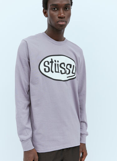 Stüssy Pitstop Long Sleeve T-Shirt Purple sts0152076