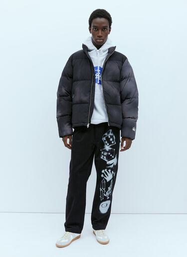 스톡 로고 아플리케 후드 스웨트셔츠 Stüssy 스톡 로고 아플리케 후드 스웨트셔츠 라이트 그레이 sts0152079
