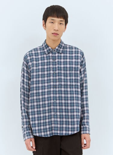 Stüssy Matthew Plaid Shirt Navy sts0158009
