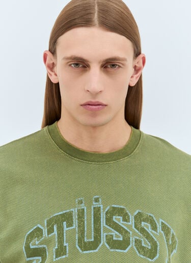 2Tone Cotton Mesh T-Shirt Stüssy 2Tone Cotton Mesh T-Shirt Green sts0159006