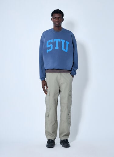 Logo Motif Sweatshirt Stüssy Logo Motif Sweatshirt Blue sts0160009