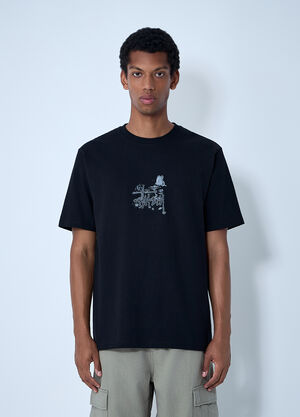 Stüssy Logo Motif T-Shirt Black sts0161003