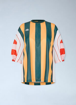 Stine Goya x Umbro Striped Logo Motif T-Shirt Yellow stu0261006