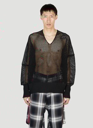 Mesh 针织衫 Sulvam Mesh 针织衫 黑色 sul0152009