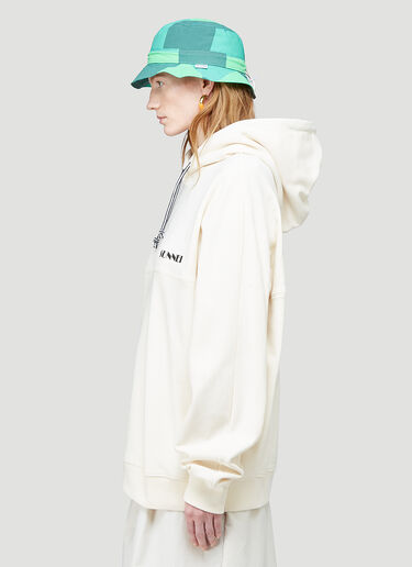 Sunnei Logo Hooded Sweatshirt White sun0244005