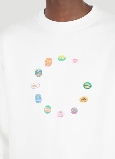 Souvenir x Viron 크루넥 스웻셔츠 화이트 svn0146003