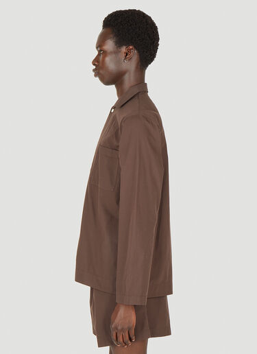 Classic Sleep Shirt Tekla Classic Sleep Shirt Brown tek0349026