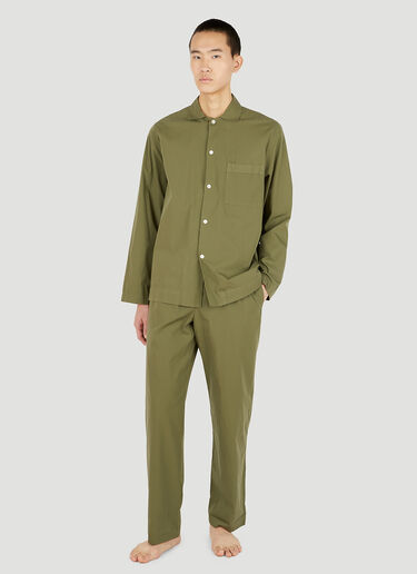 Drawstring Pyjama Pants Tekla Drawstring Pyjama Pants Green tek0350017